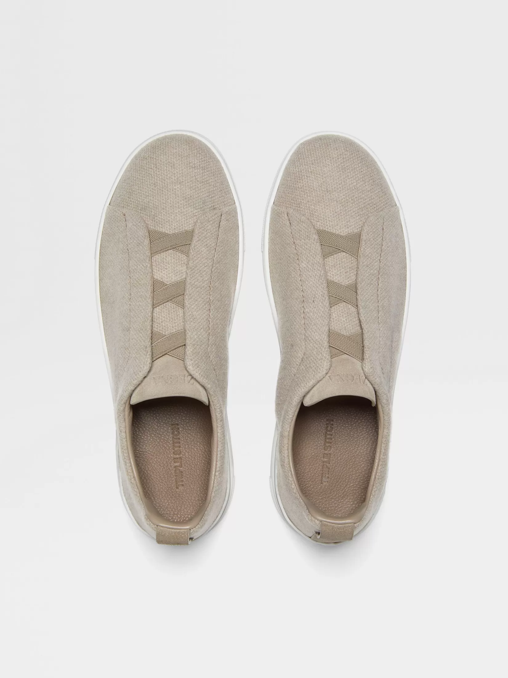 Discount Sneaker Triple Stitch™ in Oasi Cashmere Tortora Chiaro Sneakers