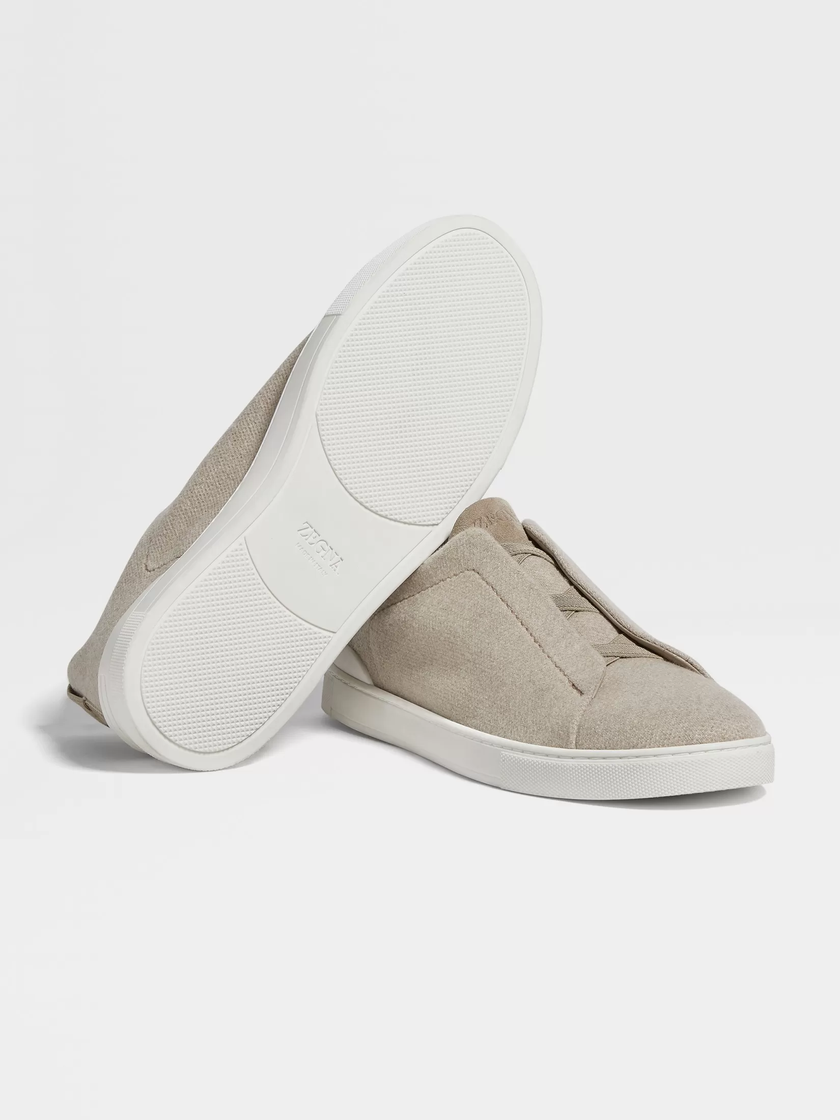 Discount Sneaker Triple Stitch™ in Oasi Cashmere Tortora Chiaro Sneakers