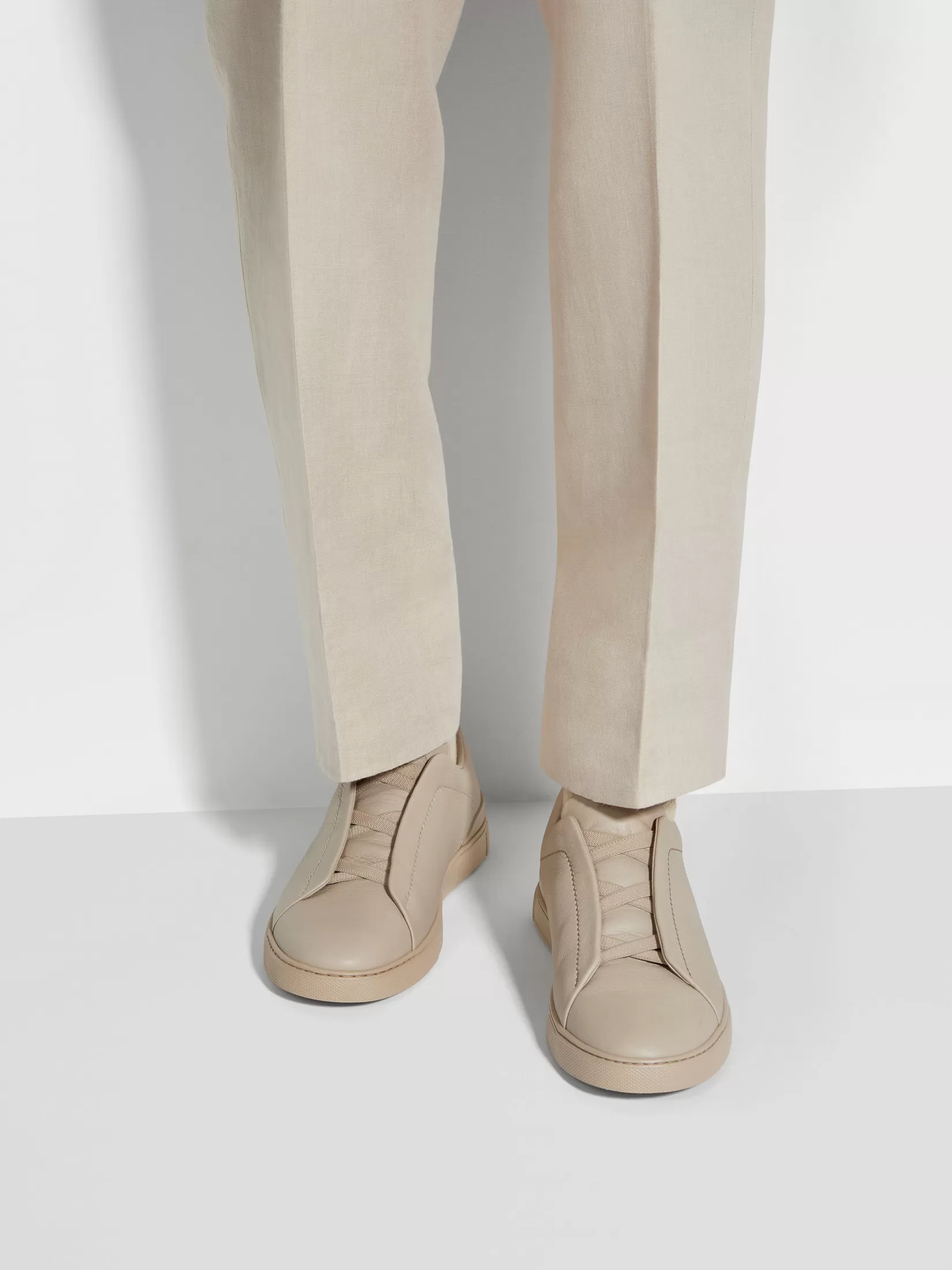 Outlet Sneaker Triple Stitch™ in Pelle di Cervo In Viaggio Con Stile | Sneakers