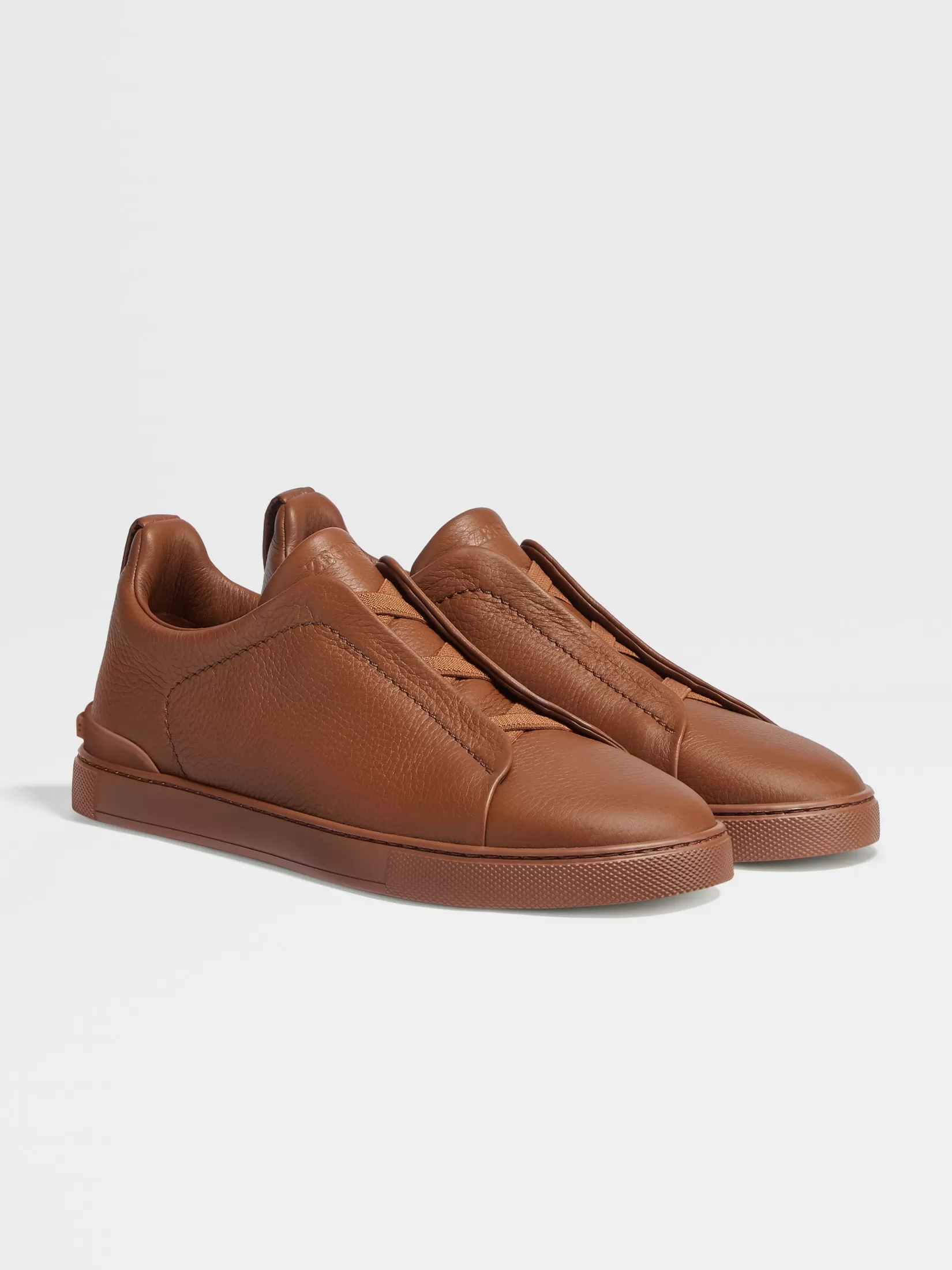 Fashion Sneaker Triple Stitch™ in Pelle di Cervo Dark Foliage Sneakers