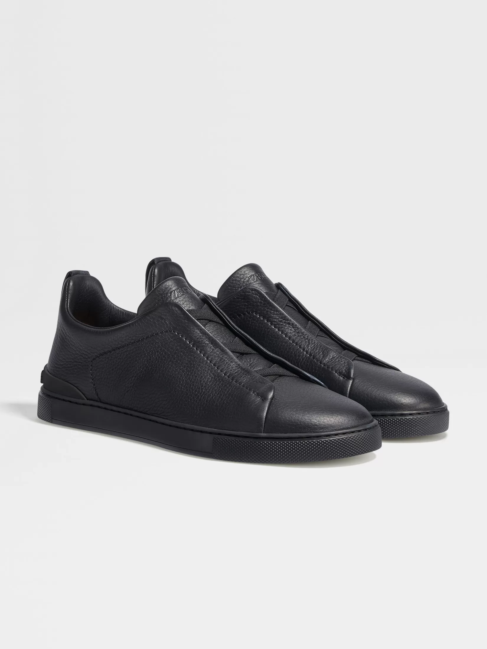Sale Sneaker Triple Stitch™ in Pelle di Cervo Nere Sneakers