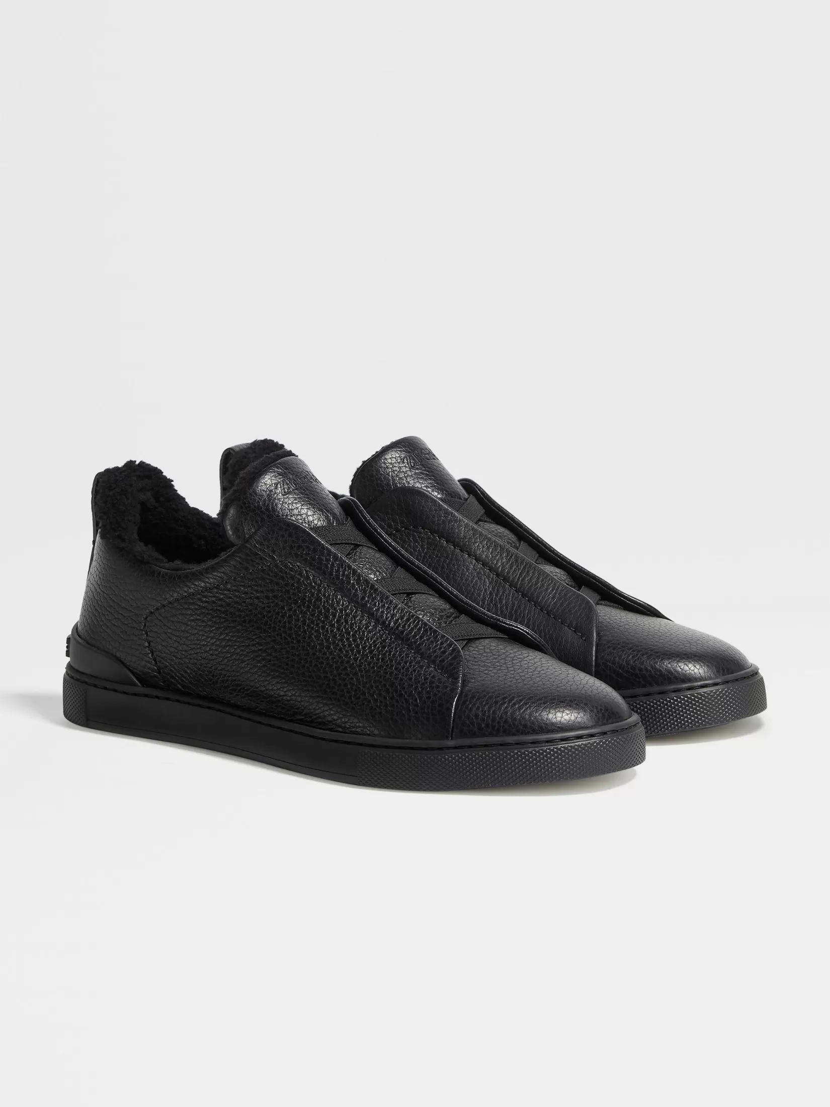 Cheap Sneaker Triple Stitch™ in Pelle di Cervo Nere Sneakers