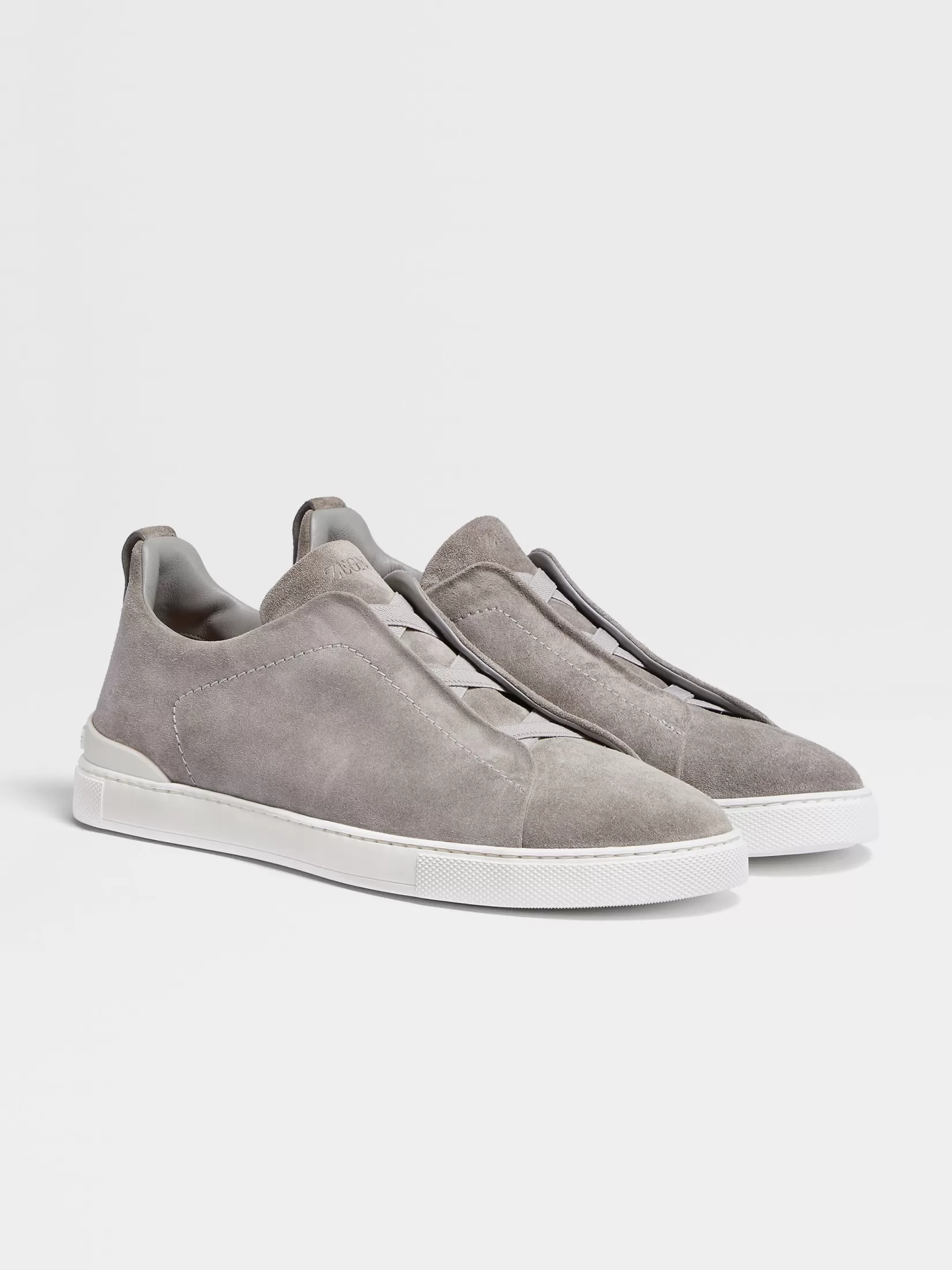 New Sneaker Triple Stitch™ in Suede Grigio Mélange Sneakers