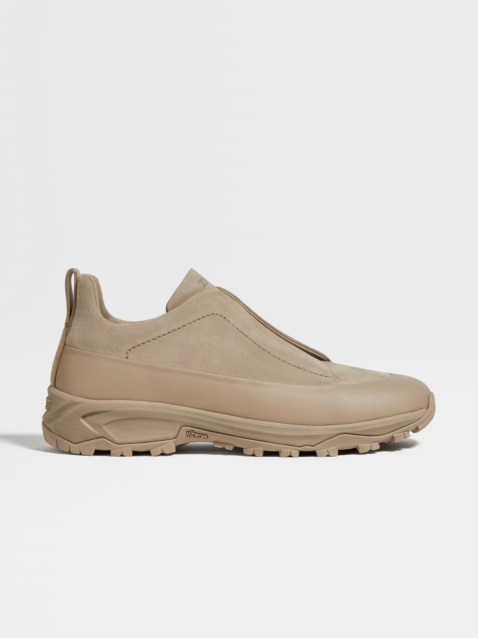 Clearance Sneaker Triple Stitch™ Monte in Suede e Pelle Tortora Chiaro In Viaggio Con Stile | Sneakers
