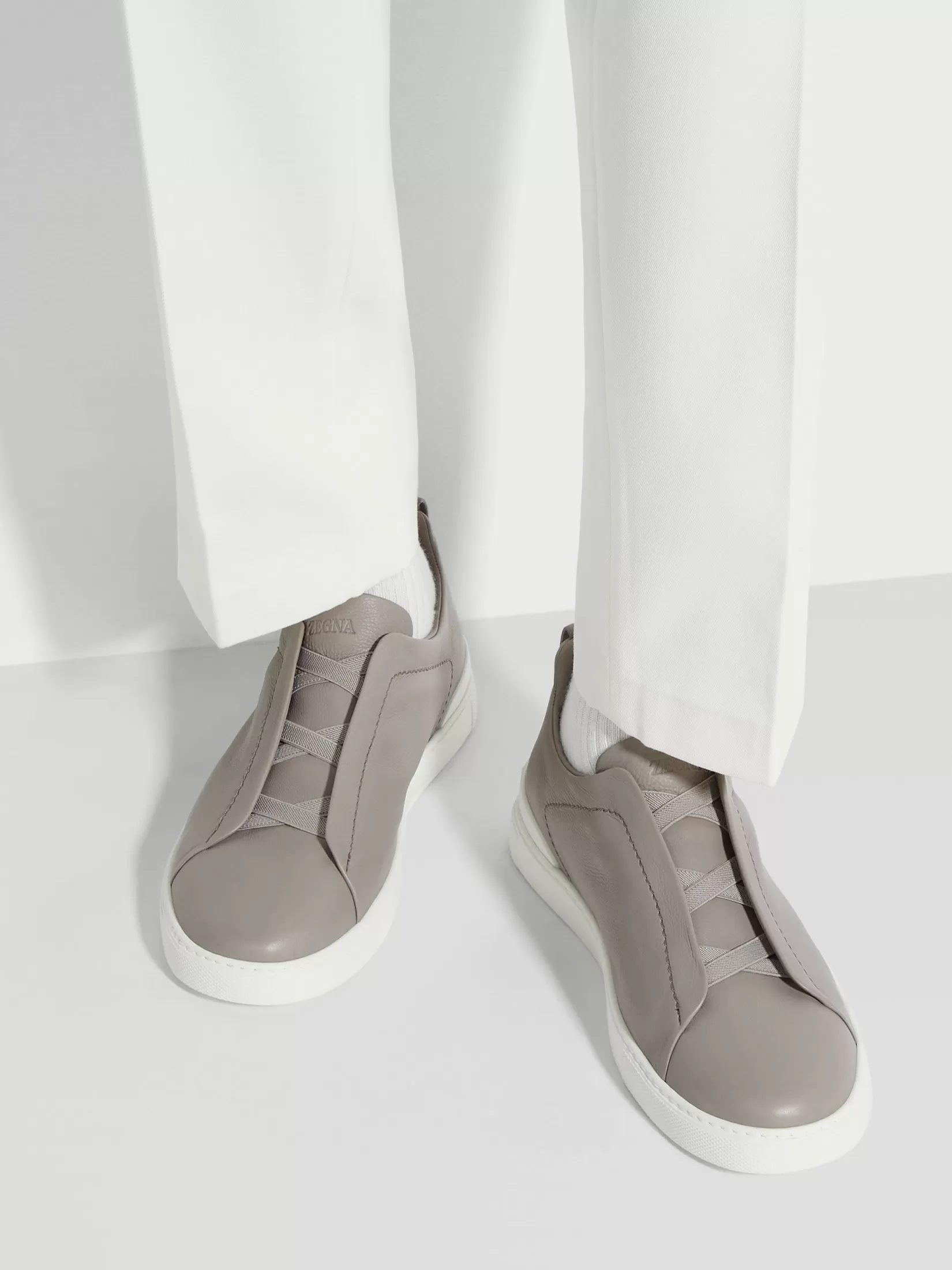 Flash Sale Sneaker Triple Stitch™ SECONDSKIN Grigio Chiaro In Viaggio Con Stile | Sneakers