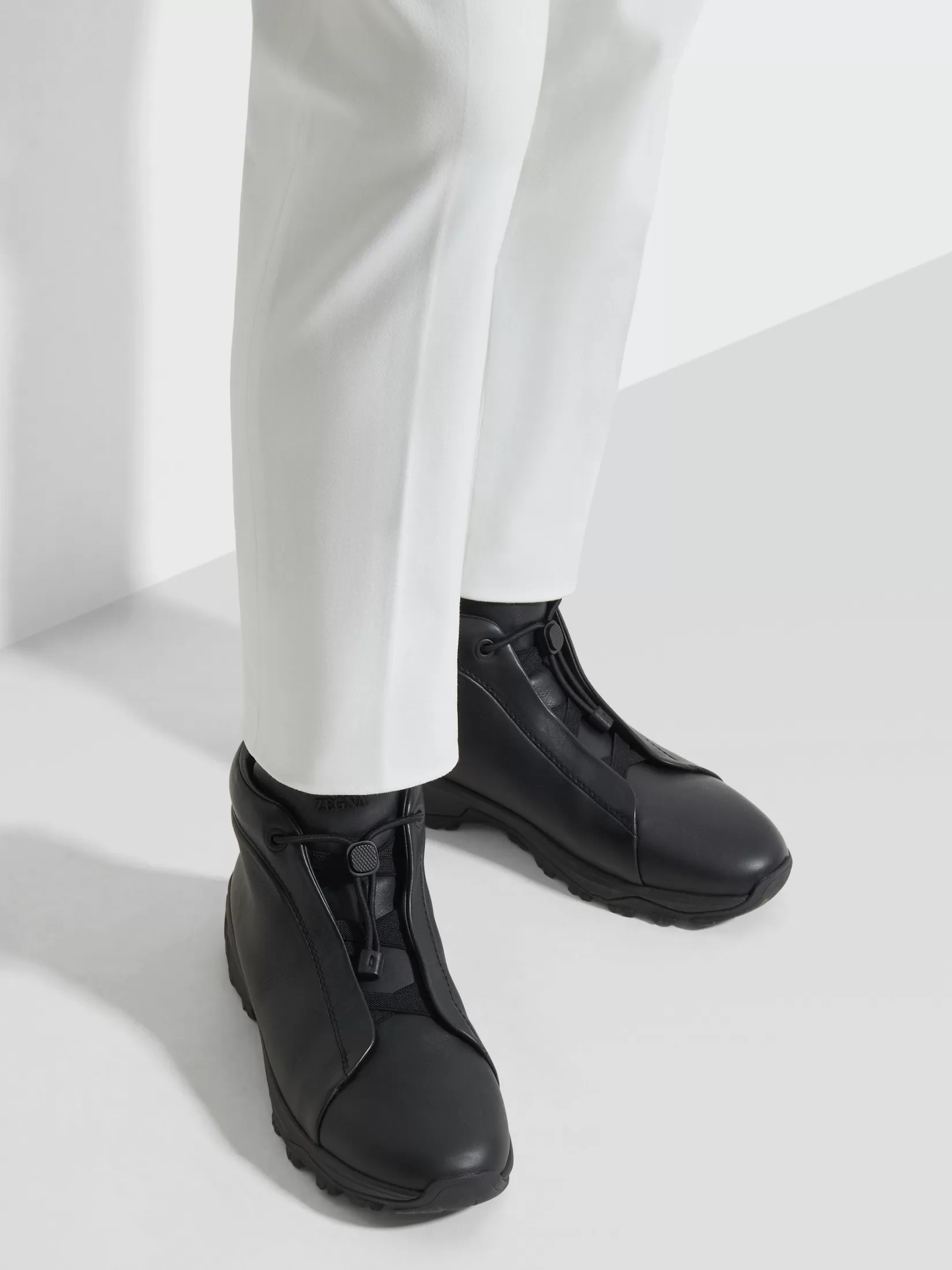 Online Sneaker Triple Stitch™ Vetta in Pelle Nera In Viaggio Con Stile | Stivali
