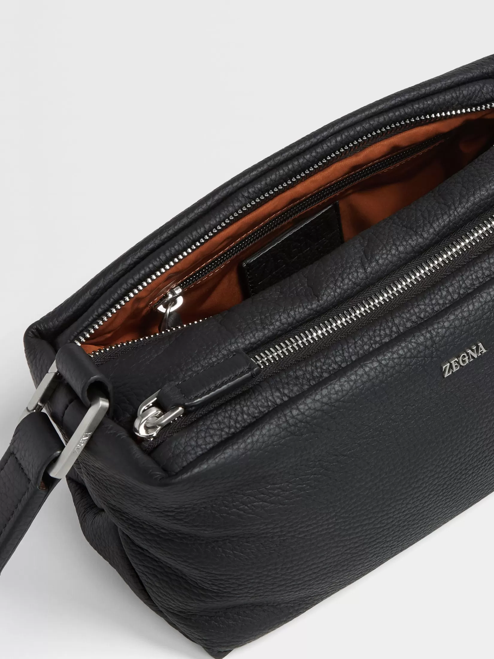 Discount Softy Pouch in Pelle di Cervo Nera Piccoli Doni | Borse E Portafogli
