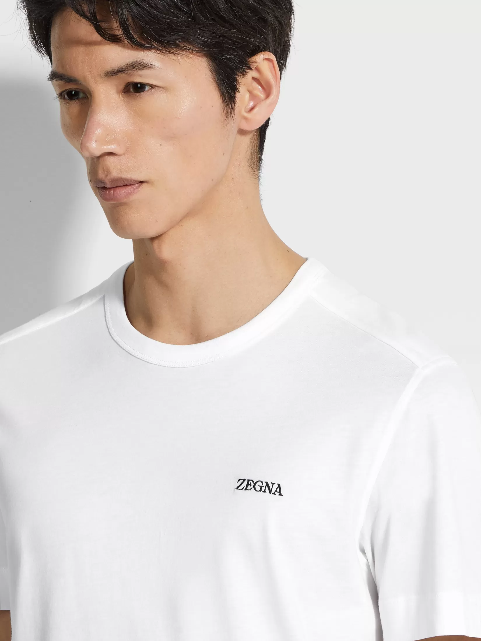 Cheap T-shirt in Cotone Bianco Optical T-Shirt