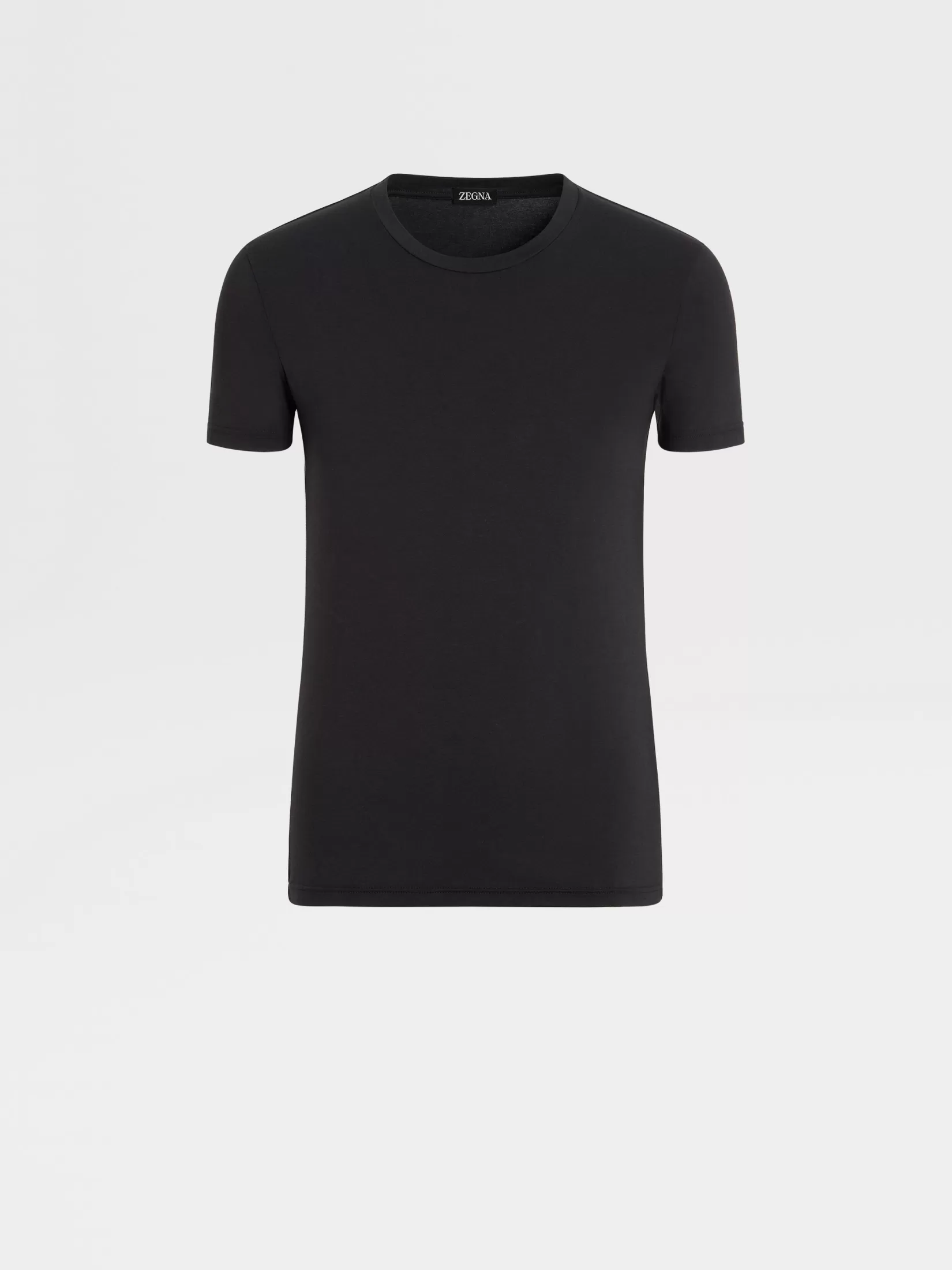 Store T-shirt in Cotone Elasticizzato Nera Intimo E Calzini | Intimo E Calzini