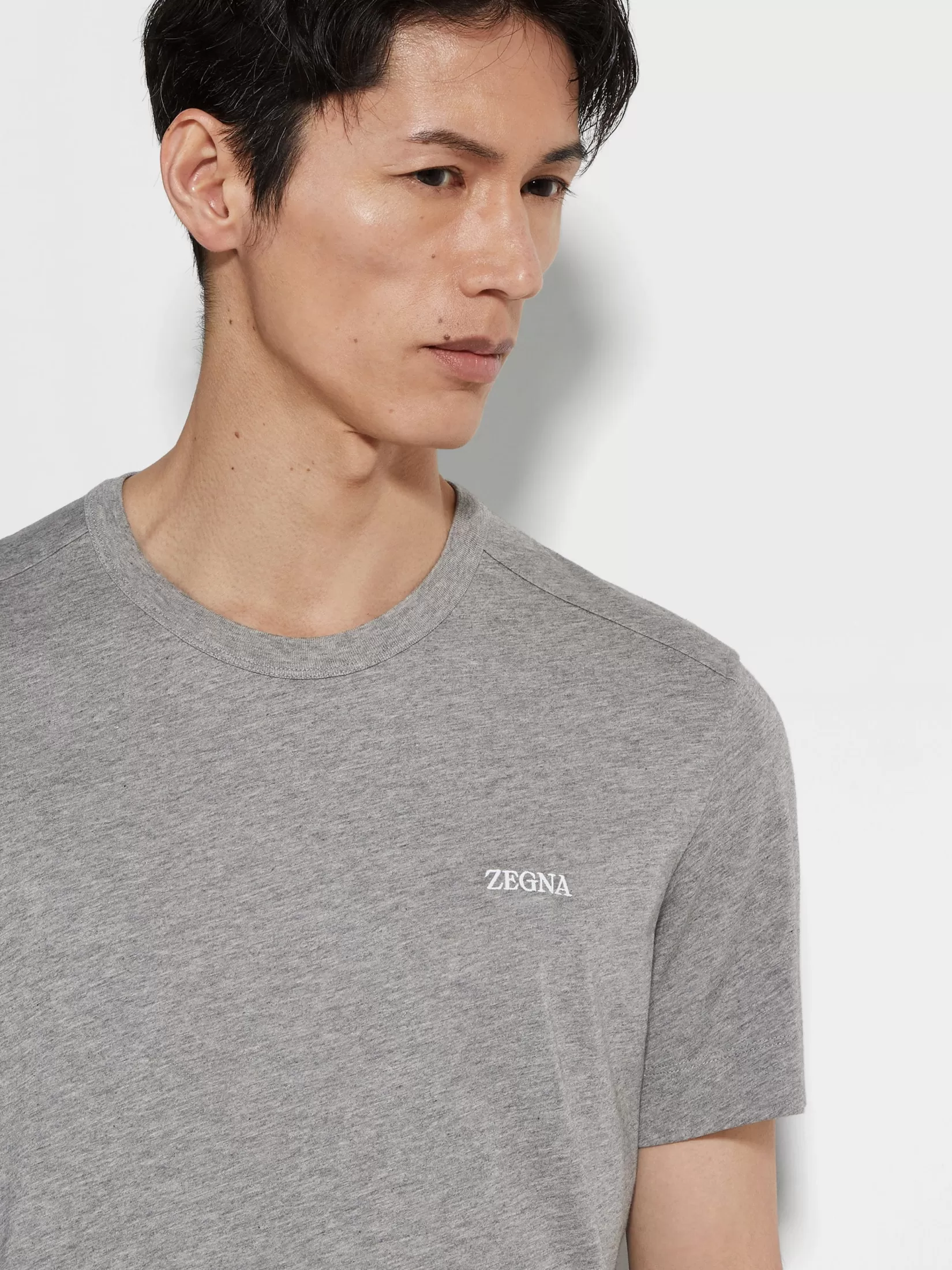 Flash Sale T-shirt in Cotone Grigio Mélange T-Shirt