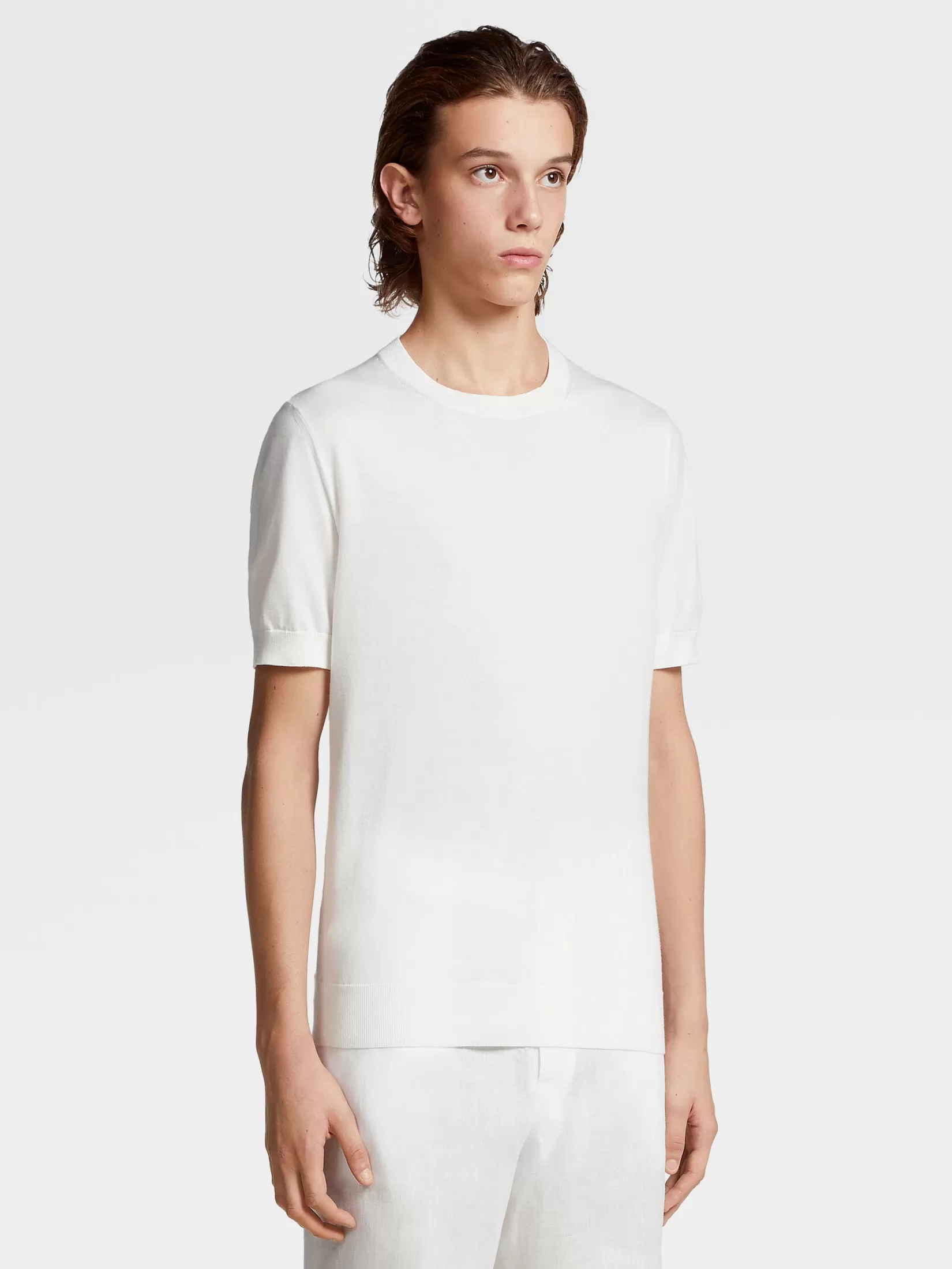 Online T-shirt in Premium Cotton Bianca T-Shirt | Maglieria