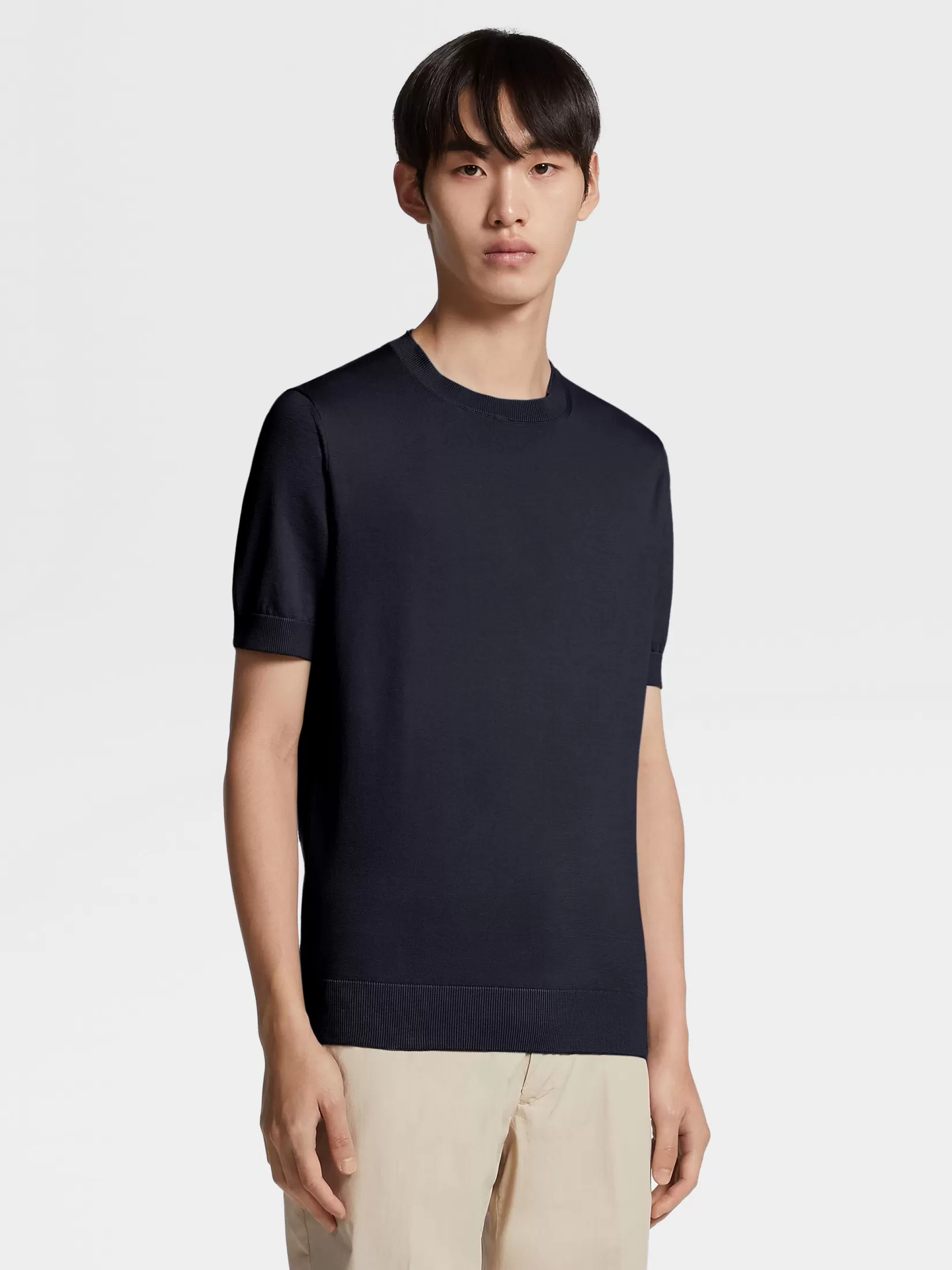 Store T-shirt in Premium Cotton Blu Navy T-Shirt | Maglieria